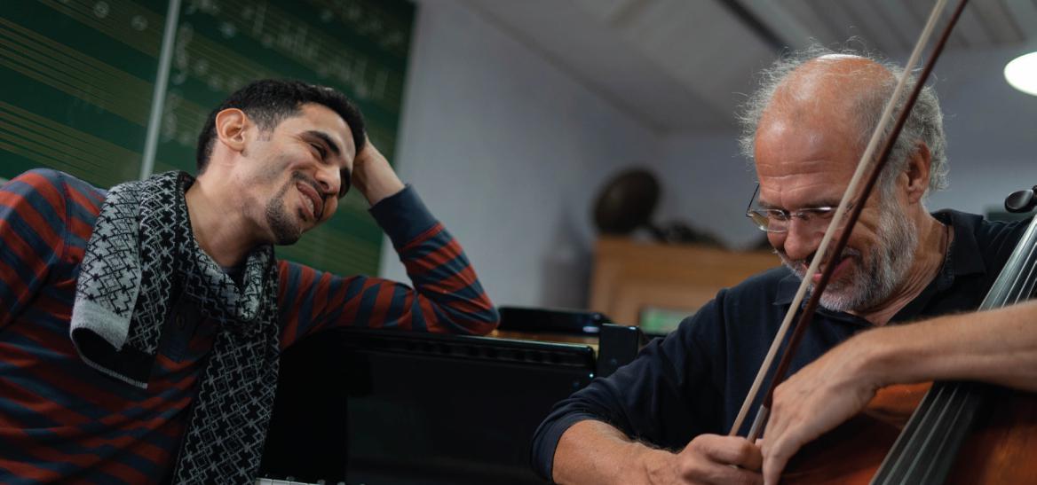Aeham Ahmad und Cornelius Hummel